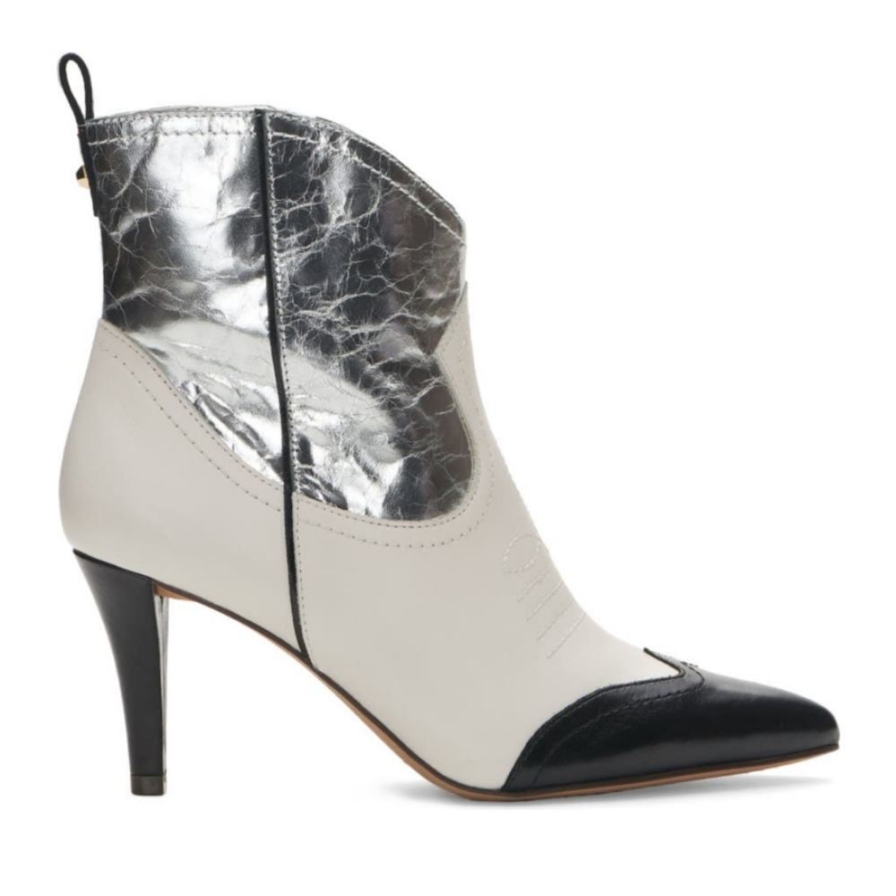 Vince Camuto Saiovell Leather Ankle Cowboy Heeled Western Boot Designer #641 - Picture 3 of 16